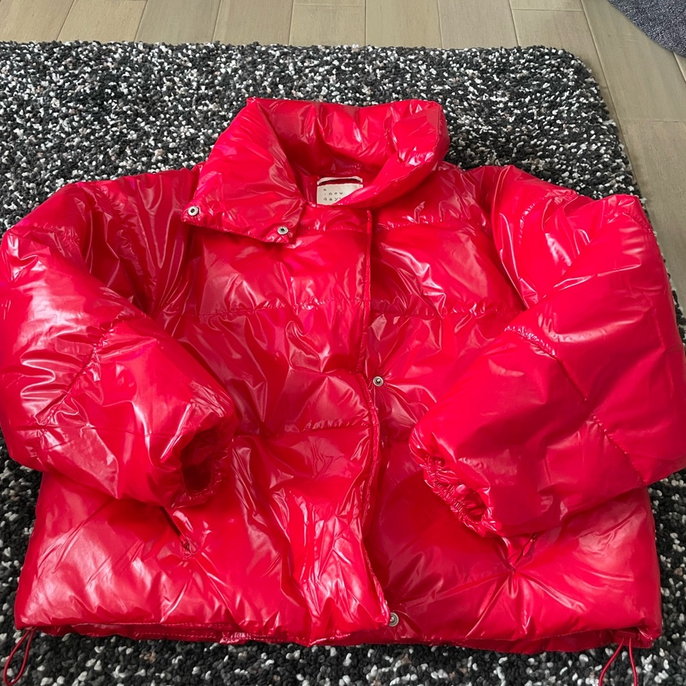Short relax puffer jacket